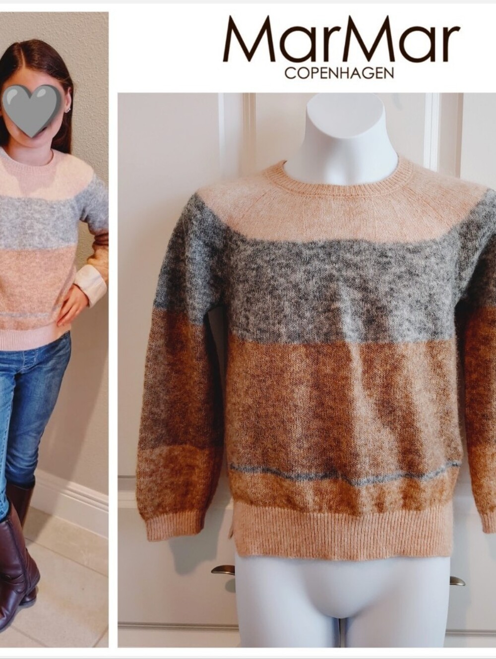 MarMar Copenhagen Wool Mohair Sweater (Danish Brand)
